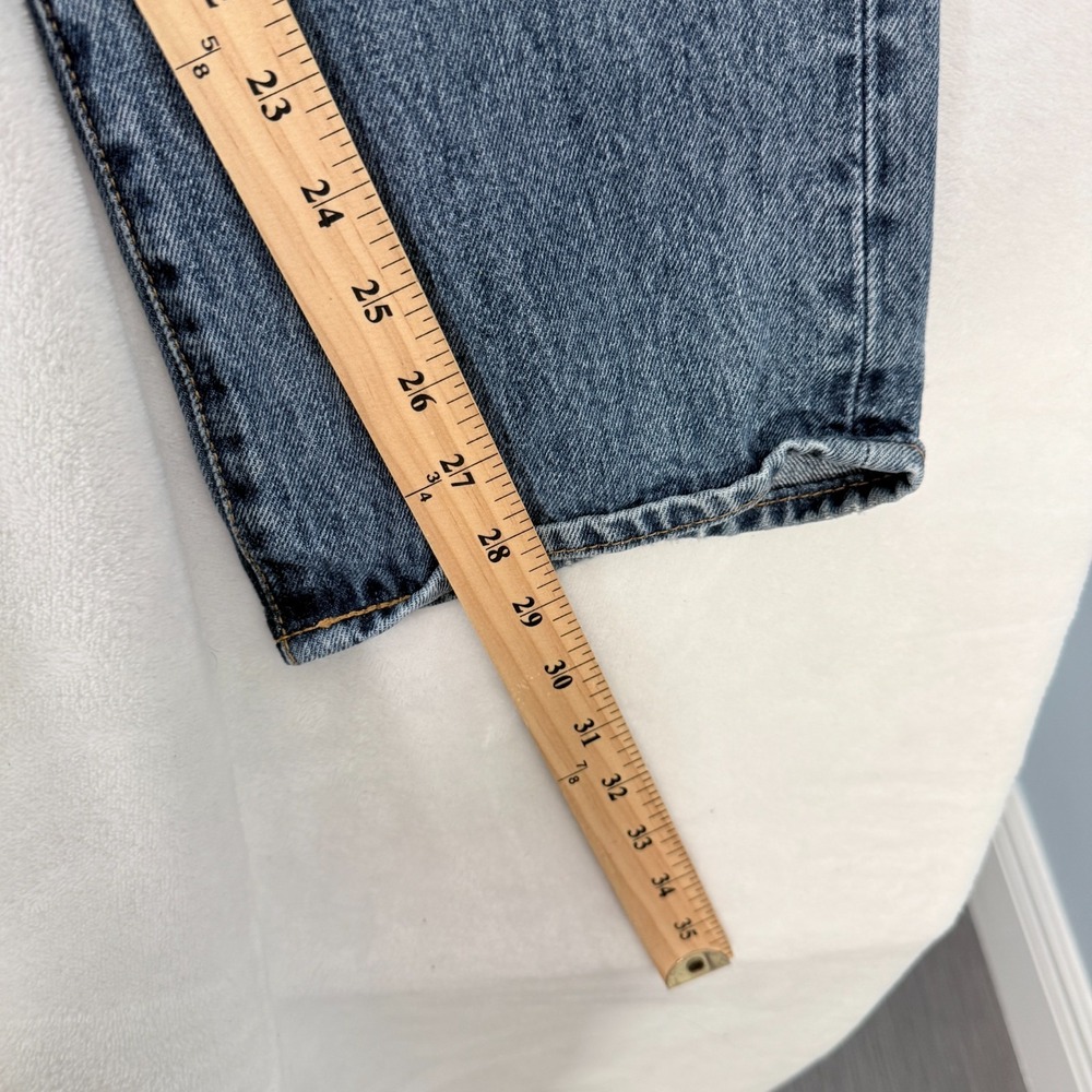 Levis 501 Jeans Mens 34x30 (34x28) Blue Original Straight Leg - Picture 6 of 10